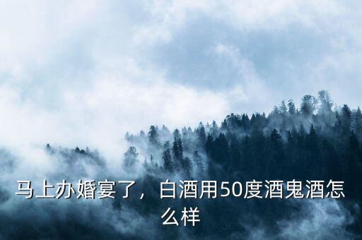 馬上辦婚宴了，白酒用50度酒鬼酒怎么樣