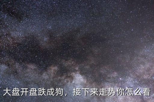 大盤開(kāi)盤跌成狗，接下來(lái)走勢(shì)你怎么看