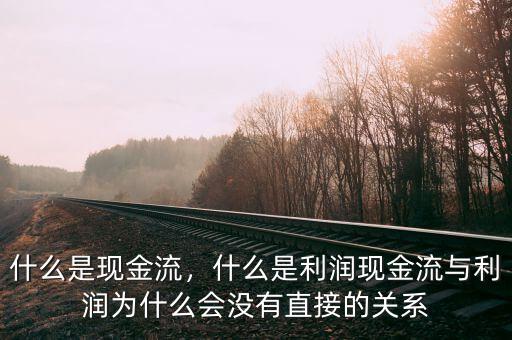 什么是現(xiàn)金流，什么是利潤現(xiàn)金流與利潤為什么會沒有直接的關(guān)系
