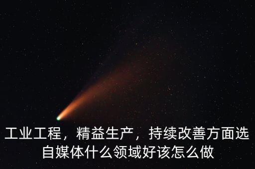 工業(yè)工程，精益生產(chǎn)，持續(xù)改善方面選自媒體什么領(lǐng)域好該怎么做
