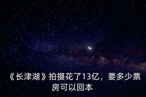 票房多少才能賺錢(qián),多少票房才能保本盈利