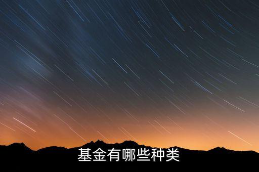 基金有哪些種類(lèi)