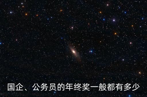 國(guó)企、公務(wù)員的年終獎(jiǎng)一般都有多少