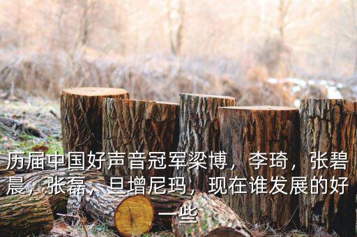 歷屆中國好聲音冠軍梁博，李琦，張碧晨，張磊，旦增尼瑪，現(xiàn)在誰發(fā)展的好一些