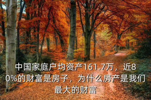 中國(guó)家庭戶均資產(chǎn)161.7萬(wàn)，近80%的財(cái)富是房子，為什么房產(chǎn)是我們最大的財(cái)富