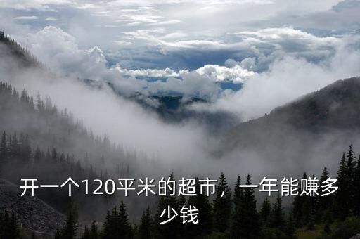 開一個120平米的超市，一年能賺多少錢