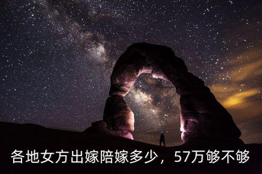 各地女方出嫁陪嫁多少，57萬(wàn)夠不夠