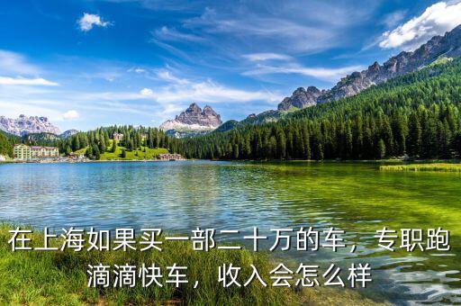 在上海如果買一部二十萬的車，專職跑滴滴快車，收入會怎么樣