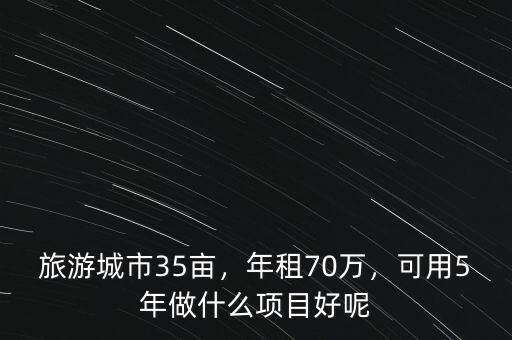 旅游城市35畝，年租70萬(wàn)，可用5年做什么項(xiàng)目好呢