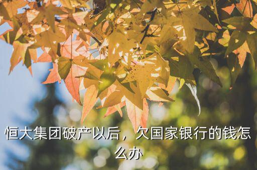 恒大集團(tuán)破產(chǎn)以后，欠國(guó)家銀行的錢(qián)怎么辦