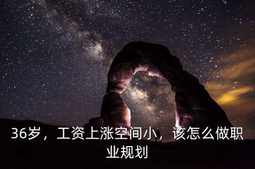 36歲，工資上漲空間小，該怎么做職業(yè)規(guī)劃