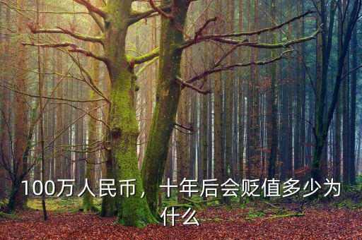 100萬人民幣，十年后會貶值多少為什么