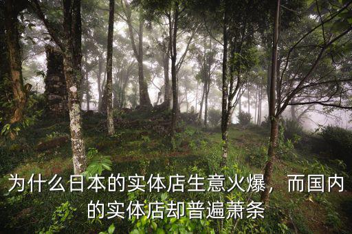 為什么日本的實(shí)體店生意火爆，而國內(nèi)的實(shí)體店卻普遍蕭條