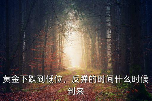 黃金下跌到低位，反彈的時(shí)間什么時(shí)候到來