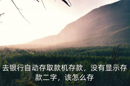 浦發(fā)取款機(jī)怎么沒(méi)有存款,去銀行自動(dòng)存取款機(jī)存款