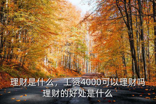 理財(cái)是什么，工資4000可以理財(cái)嗎理財(cái)?shù)暮锰幨鞘裁? class=