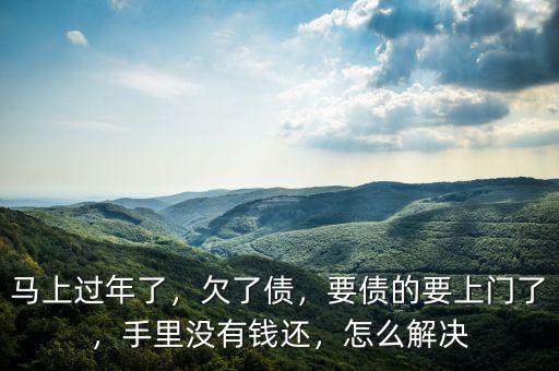 馬上過(guò)年了，欠了債，要債的要上門(mén)了，手里沒(méi)有錢(qián)還，怎么解決