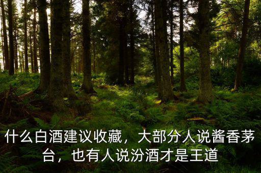 什么白酒建議收藏，大部分人說醬香茅臺(tái)，也有人說汾酒才是王道