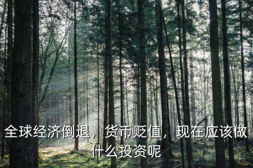 全球經(jīng)濟(jì)倒退，貨幣貶值，現(xiàn)在應(yīng)該做什么投資呢