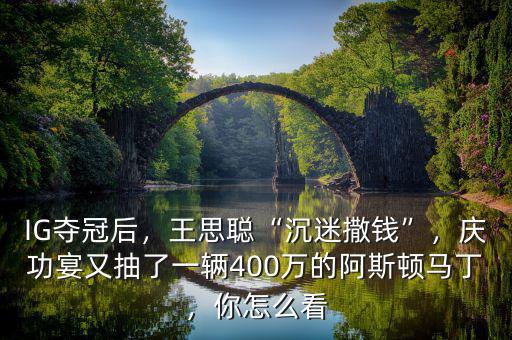 IG奪冠后，王思聰“沉迷撒錢”，慶功宴又抽了一輛400萬的阿斯頓馬丁，你怎么看