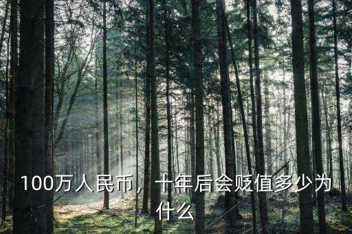 100萬人民幣，十年后會貶值多少為什么
