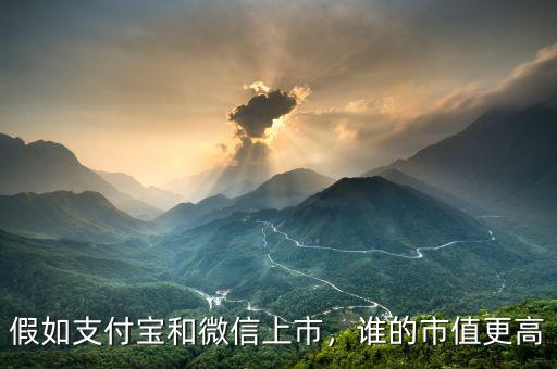 假如支付寶和微信上市，誰的市值更高