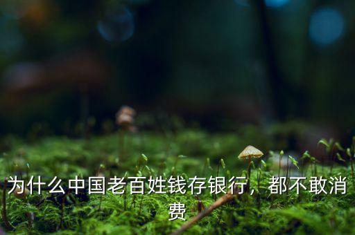 為什么中國(guó)老百姓錢(qián)存銀行，都不敢消費(fèi)