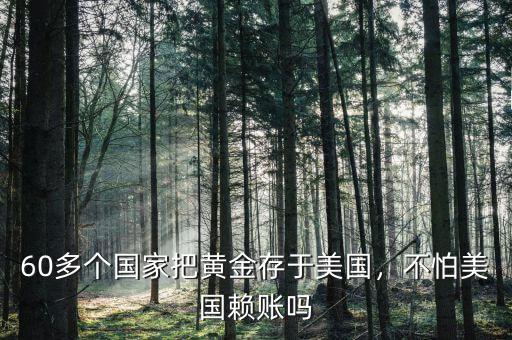 60多個(gè)國家把黃金存于美國，不怕美國賴賬嗎