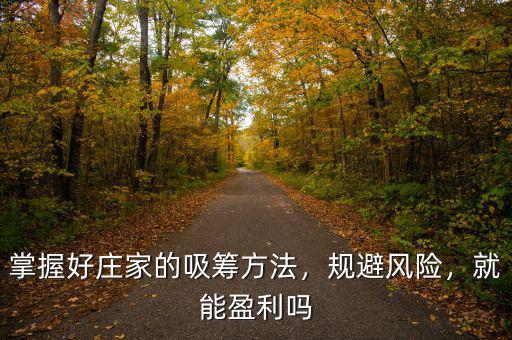 掌握好莊家的吸籌方法，規(guī)避風險，就能盈利嗎