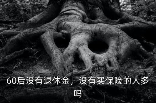 60后沒(méi)有退休金，沒(méi)有買保險(xiǎn)的人多嗎