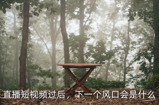 直播短視頻過后，下一個風(fēng)口會是什么