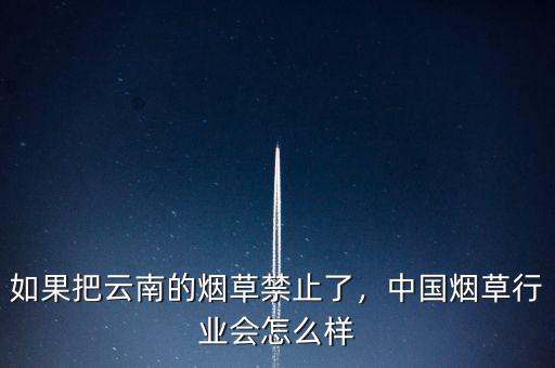 如果把云南的煙草禁止了，中國煙草行業(yè)會怎么樣
