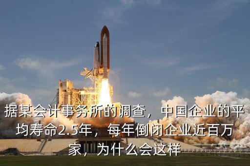 據(jù)某會計事務(wù)所的調(diào)查，中國企業(yè)的平均壽命2.5年，每年倒閉企業(yè)近百萬家，為什么會這樣