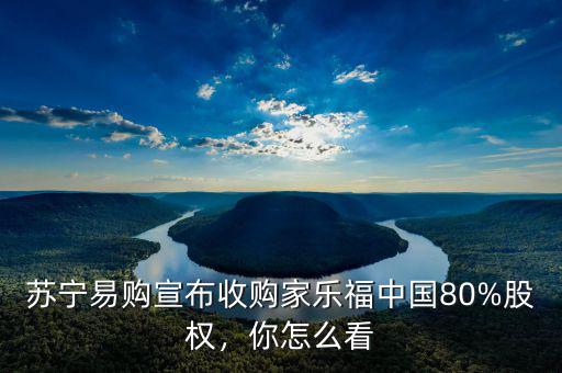 蘇寧易購(gòu)宣布收購(gòu)家樂(lè)福中國(guó)80%股權(quán)，你怎么看