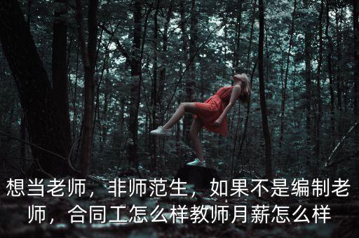 想當(dāng)老師，非師范生，如果不是編制老師，合同工怎么樣教師月薪怎么樣