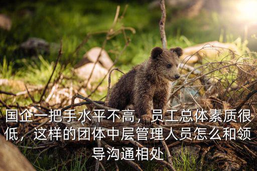 國企一把手水平不高，員工總體素質(zhì)很低，這樣的團(tuán)體中層管理人員怎么和領(lǐng)導(dǎo)溝通相處
