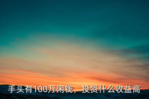 手頭有100萬閑錢，投資什么收益高