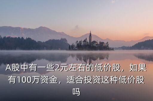 A股中有一些2元左右的低價(jià)股，如果有100萬(wàn)資金，適合投資這種低價(jià)股嗎
