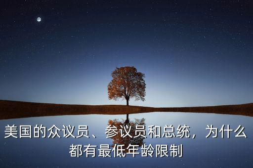 美國的眾議員、參議員和總統(tǒng)，為什么都有最低年齡限制