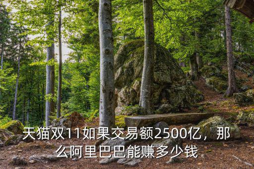 天貓雙11如果交易額2500億，那么阿里巴巴能賺多少錢
