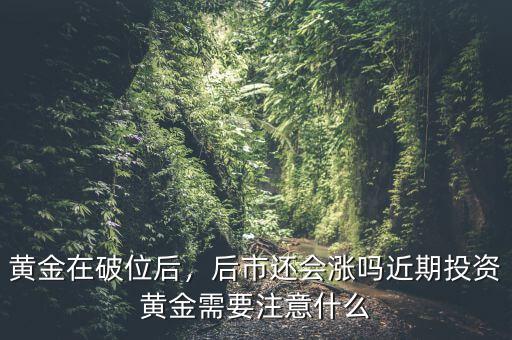 黃金在破位后，后市還會漲嗎近期投資黃金需要注意什么