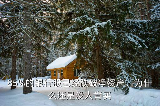 85%的銀行股已經(jīng)跌破凈資產(chǎn)，為什么還是沒人肯買