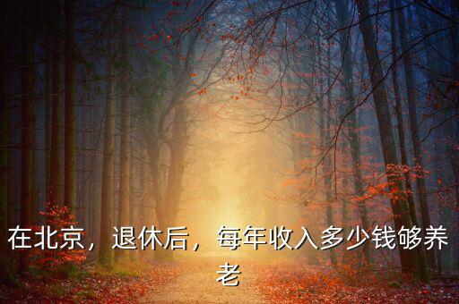 在北京，退休后，每年收入多少錢(qián)夠養(yǎng)老