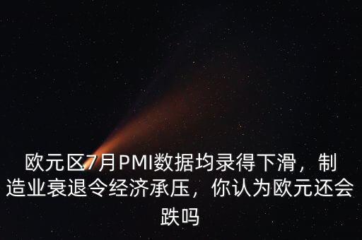 歐元區(qū)7月PMI數(shù)據(jù)均錄得下滑，制造業(yè)衰退令經(jīng)濟承壓，你認為歐元還會跌嗎