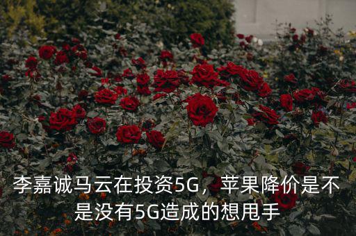 李嘉誠(chéng)馬云在投資5G，蘋果降價(jià)是不是沒有5G造成的想甩手