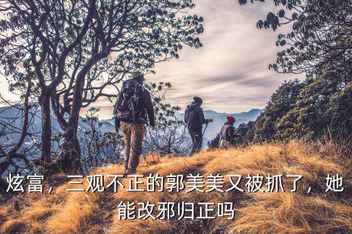 炫富，三觀不正的郭美美又被抓了，她能改邪歸正嗎