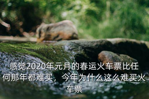 感覺2020年元月的春運(yùn)火車票比任何那年都難買，今年為什么這么難買火車票