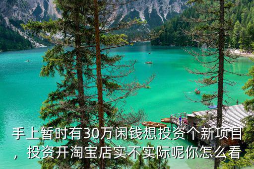 手上暫時(shí)有30萬(wàn)閑錢(qián)想投資個(gè)新項(xiàng)目，投資開(kāi)淘寶店實(shí)不實(shí)際呢你怎么看