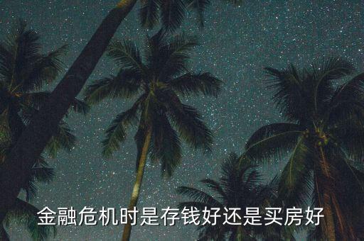 金融危機(jī)時(shí)是存錢(qián)好還是買(mǎi)房好