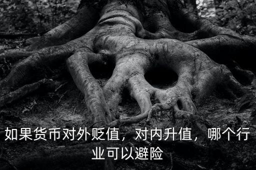 如果貨幣對外貶值，對內升值，哪個行業(yè)可以避險